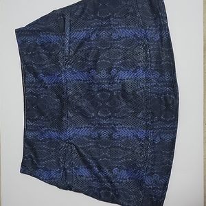 Lucky in Love Tennis Skort size M Snake Print Blue